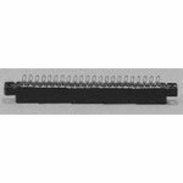 Connectivity Solutions Card Edge Connector, 20 Contact(S), 2 Row(S), Female, Straight, 0.156 Inch Pitch, Solder Terminal,  50-20SN-1
